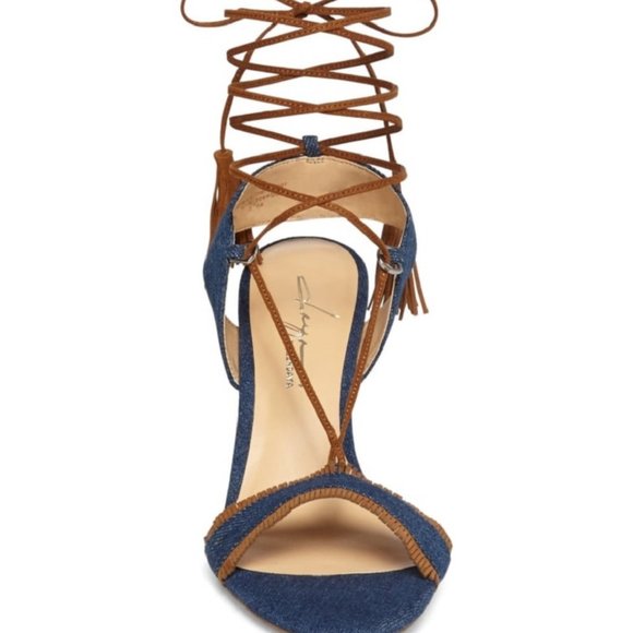 Daya By Zendaya Mesa Ankle Wrap Wedge Sandal Sz 10 - Picture 2 of 6